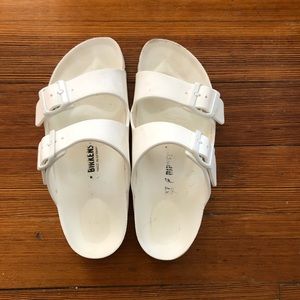 Birkenstock White EVA sandals, size 37